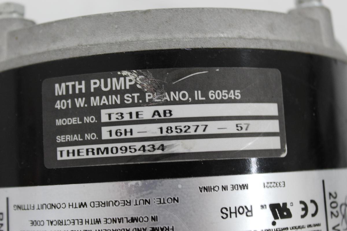 Used MTH Pumps Regenerative Turbine Pump T31E AB DLT Motor  1/2hp 3450 rpm DLC-5000-ODP-K