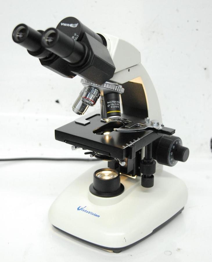 Used VWR Vistavision Compound Microscope W/ SP 4x/10x/40x/100x Objectives