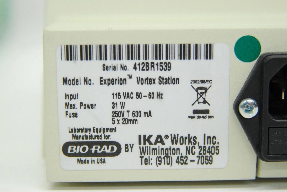 Used Bio-Rad Experion Automated Electrophoresis, Vortex, Priming Stations