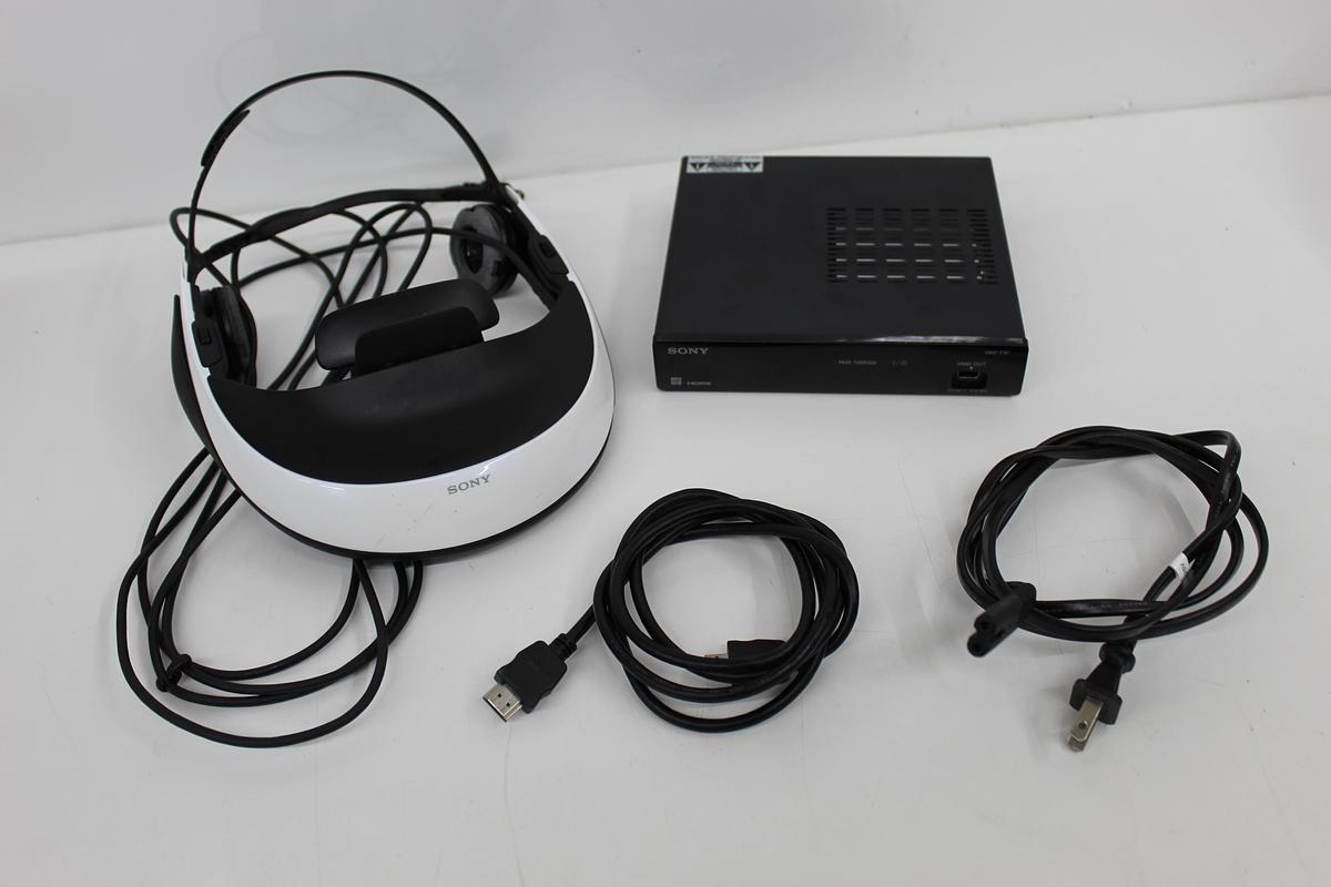 Used Sony HMZ-T1P 3D Viewer Headset and Processor