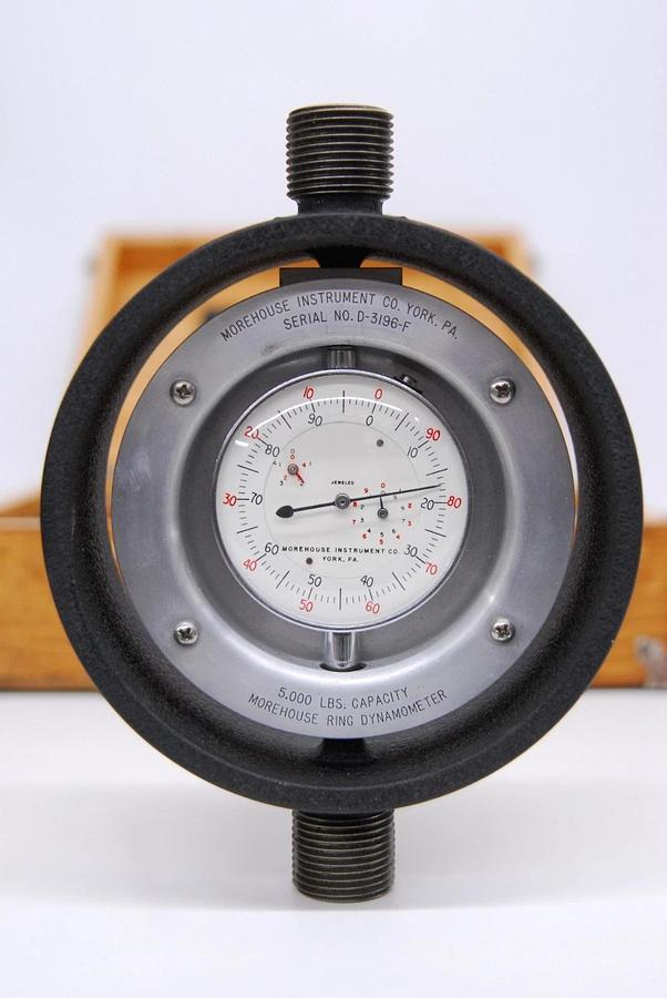 Used Morehouse 5000 LB Capacity Ring Dynamometer