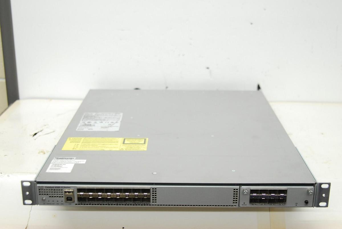 Used Cisco Catalyst 4500-X Series Switch (WS-C4500X-F-16SFP+) W/ Port Uplink Module