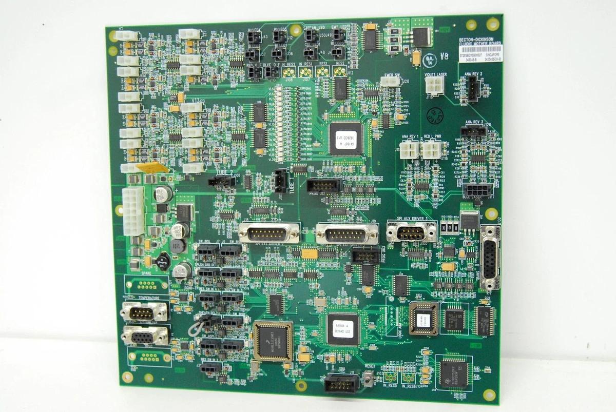 Used Becton-Dickinson 343345-B 343345SCH-B Fluidic Mother Board - BD FACSAria