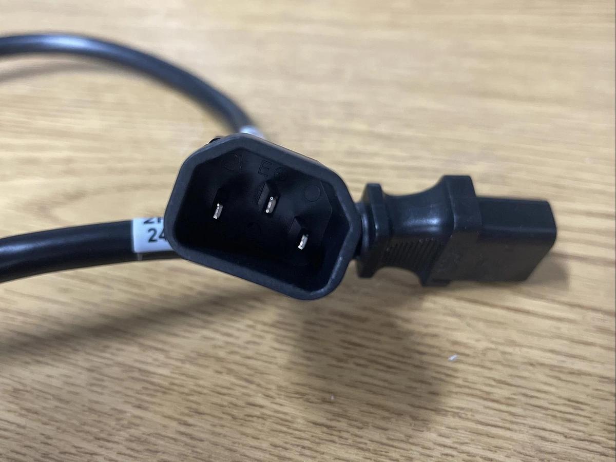 Used 2Ft Power Cord C13 To C14 Black PWCD-C13C14-15A-02F-BLK