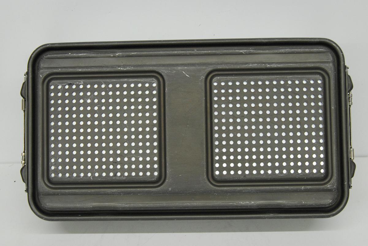 Used V Mueller CD3-8BDL Genesis Sterilization Box 12"x21"x5" / Filter Holders, Basket