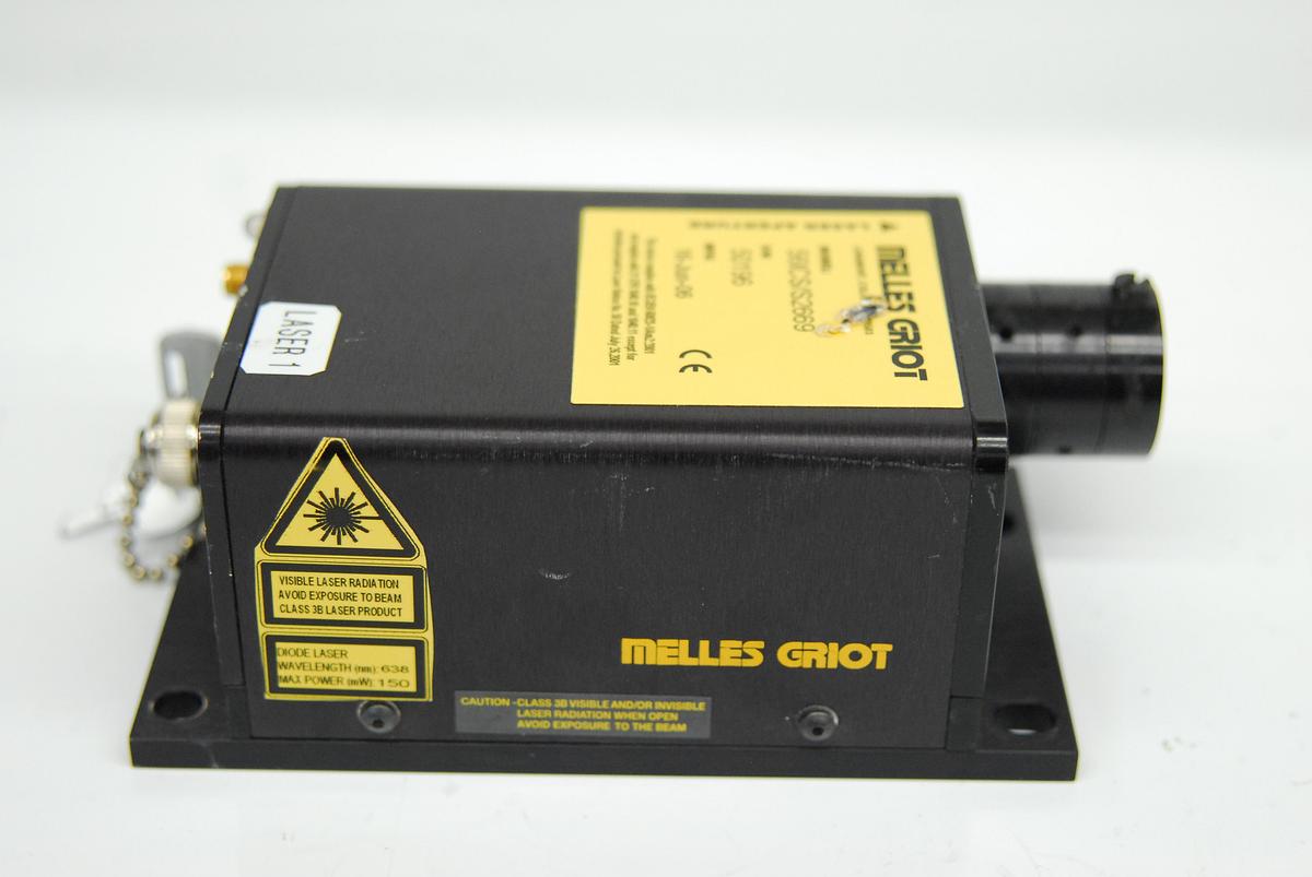 Used Melles Griot 56ICS/S2669 Red Diode Laser 638nm 12mW