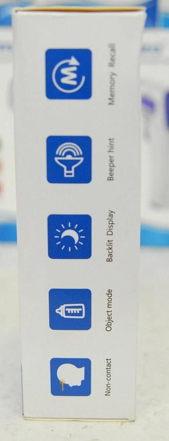 Used Simzo HW-F7 Non-Contact Forehead Thermometer San Jamar THDG986 - 3 Color Display