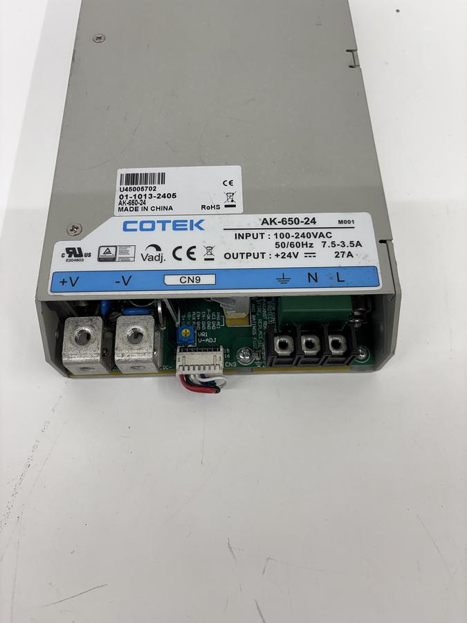 Used Cotek AK-650-24 24V Power Supply