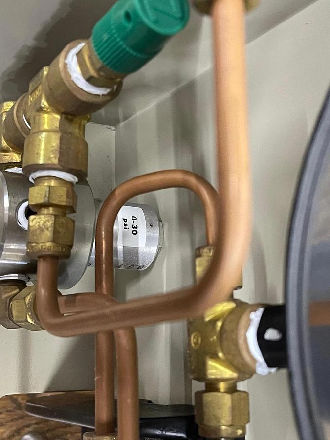 Used Ruska 1011-801 Gas Permeameter W/ Brooks Instrument Flow Meter