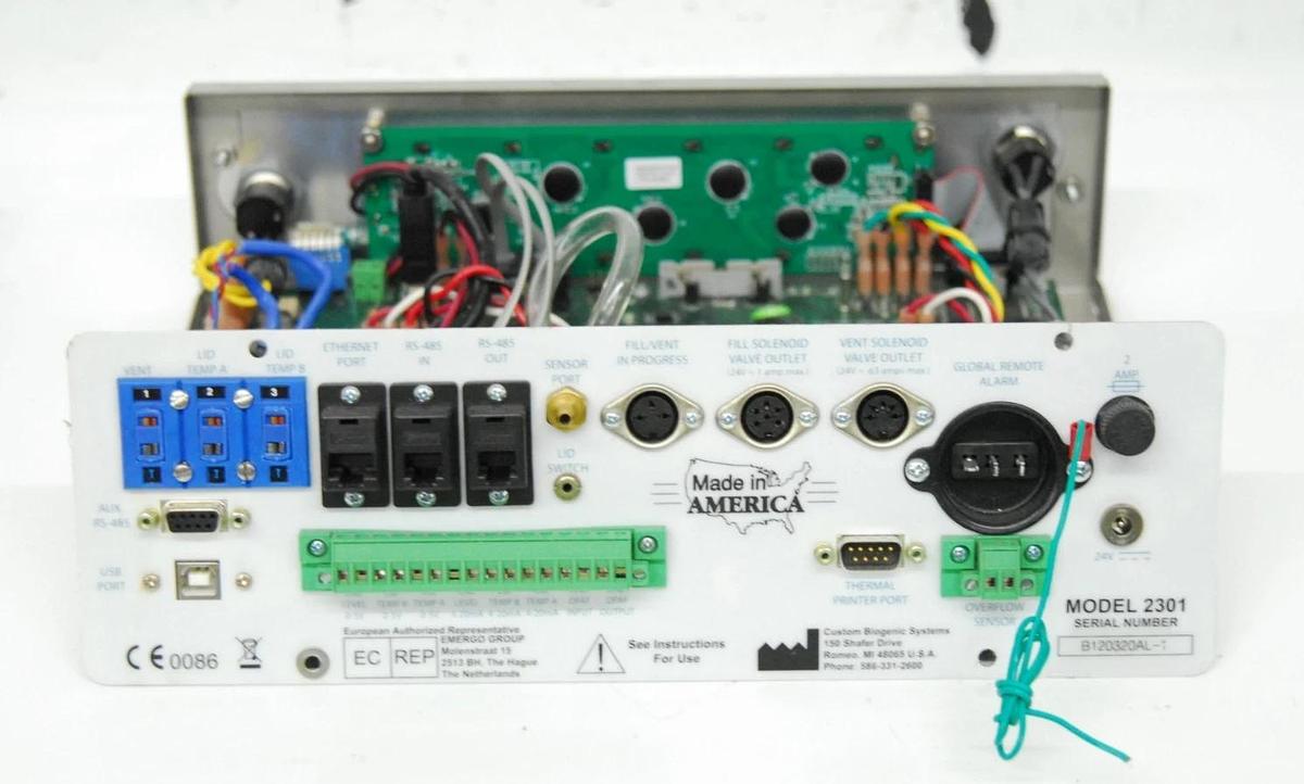 Used CBS Model 2301 Controller (from Cryo Freezer) Custom BioGenic Systems