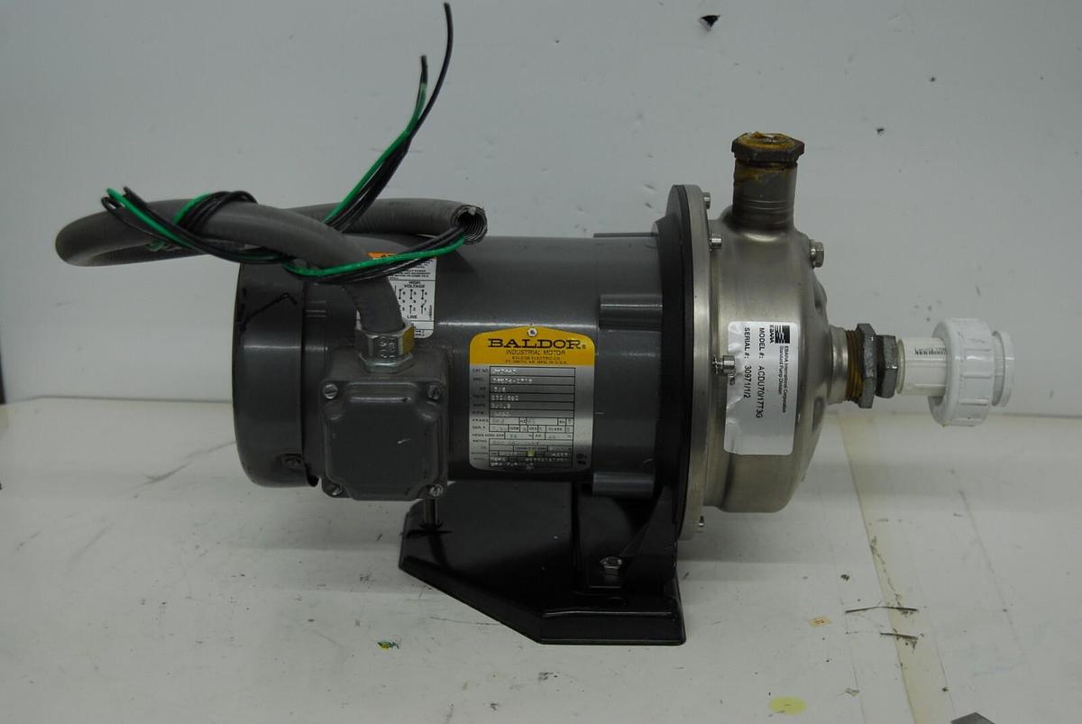 Used EBARA ACDU70/17T3G Stainless Steel Centrifugal Pump / Baldor JM3463 Motor