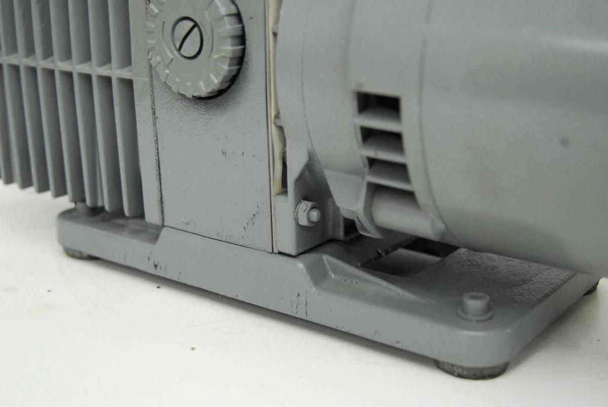 Used Alcatel 2008A Dual-Stage Rotary Vane Vacuum Pump W/ Oil Mist Filter EMF10