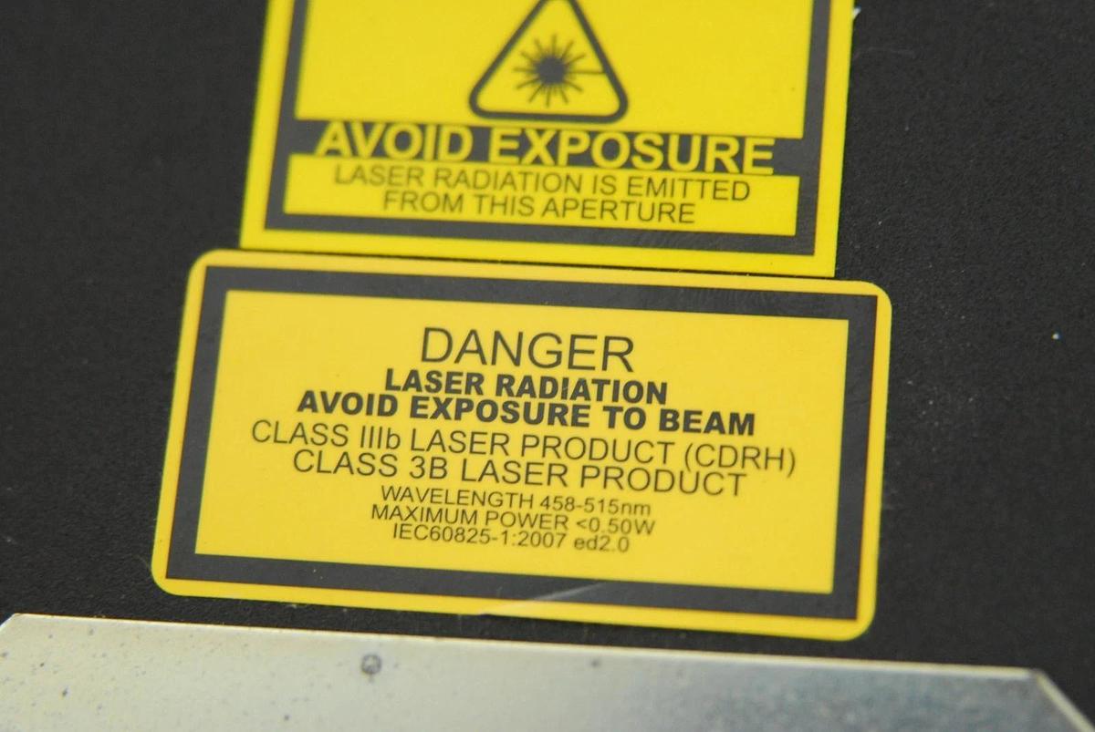 Used JDSU 2211D-015SLBD Air-Cooled Argon Laser W/ Martek 9450-08 Power Supply