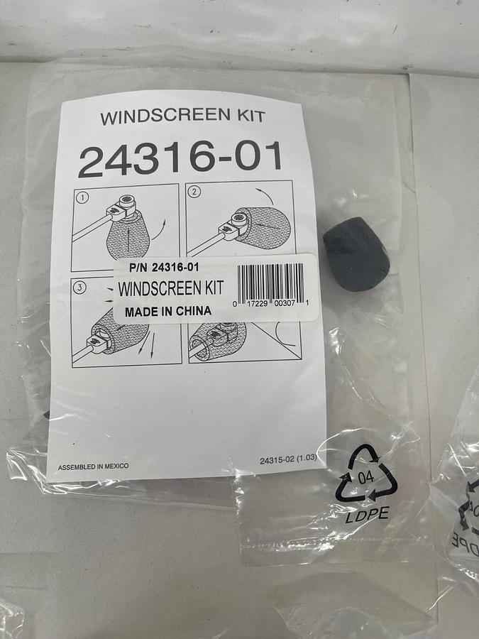 Used Plantronics 24316-01 Replacement Foam Windscreens - Open Packaging - Lot of 8