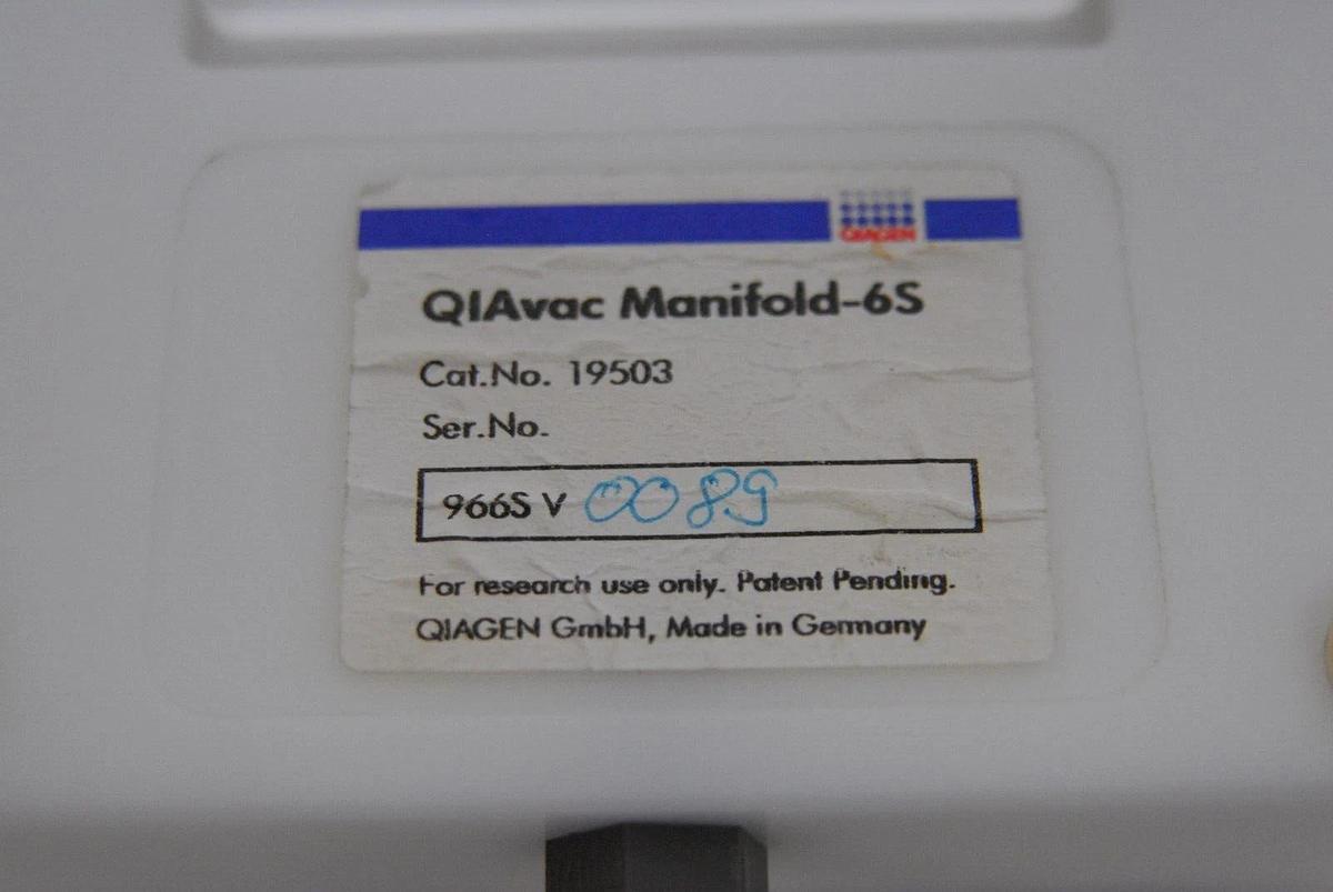 Used QIAGEN QIAvac Manifold-6S Catalog #19503 Vacuum Manifold
