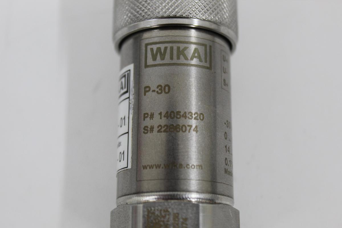 Used WIKA P-30 14054320 Precision Gauge Pressure Transducer 0-985 PSI 0-10V