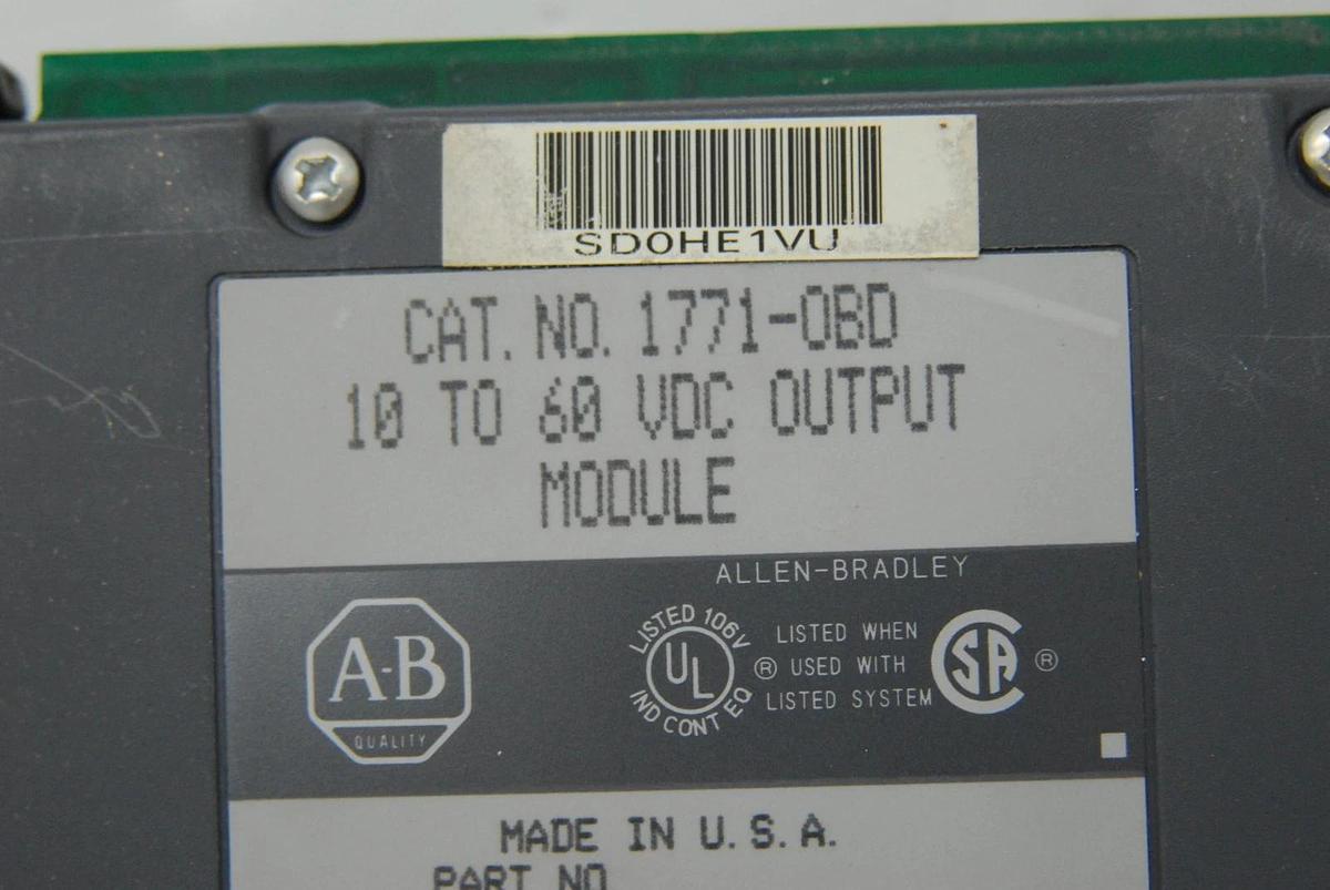 Used Allen-Bradley 1771-OBD 10 To 60 VDC Output Module