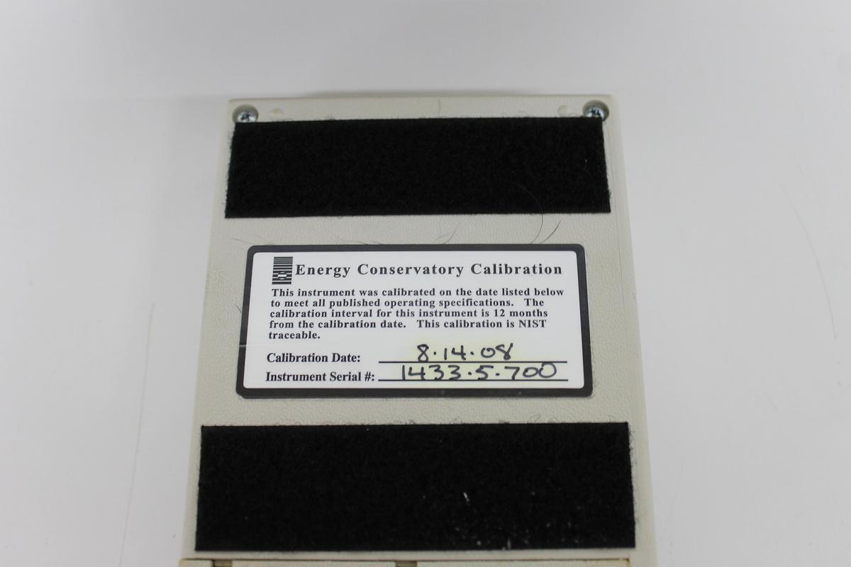 Used The Energy Conservatory DG-700 Digital Manometer Pressure & Flow Gauge