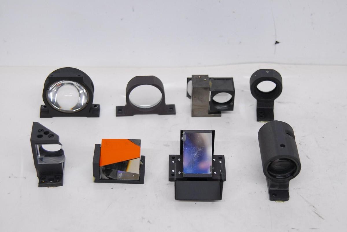 Used Olympus Vanox AHBS3 Mounted Mirrors Prisms Optics - Lot of 8