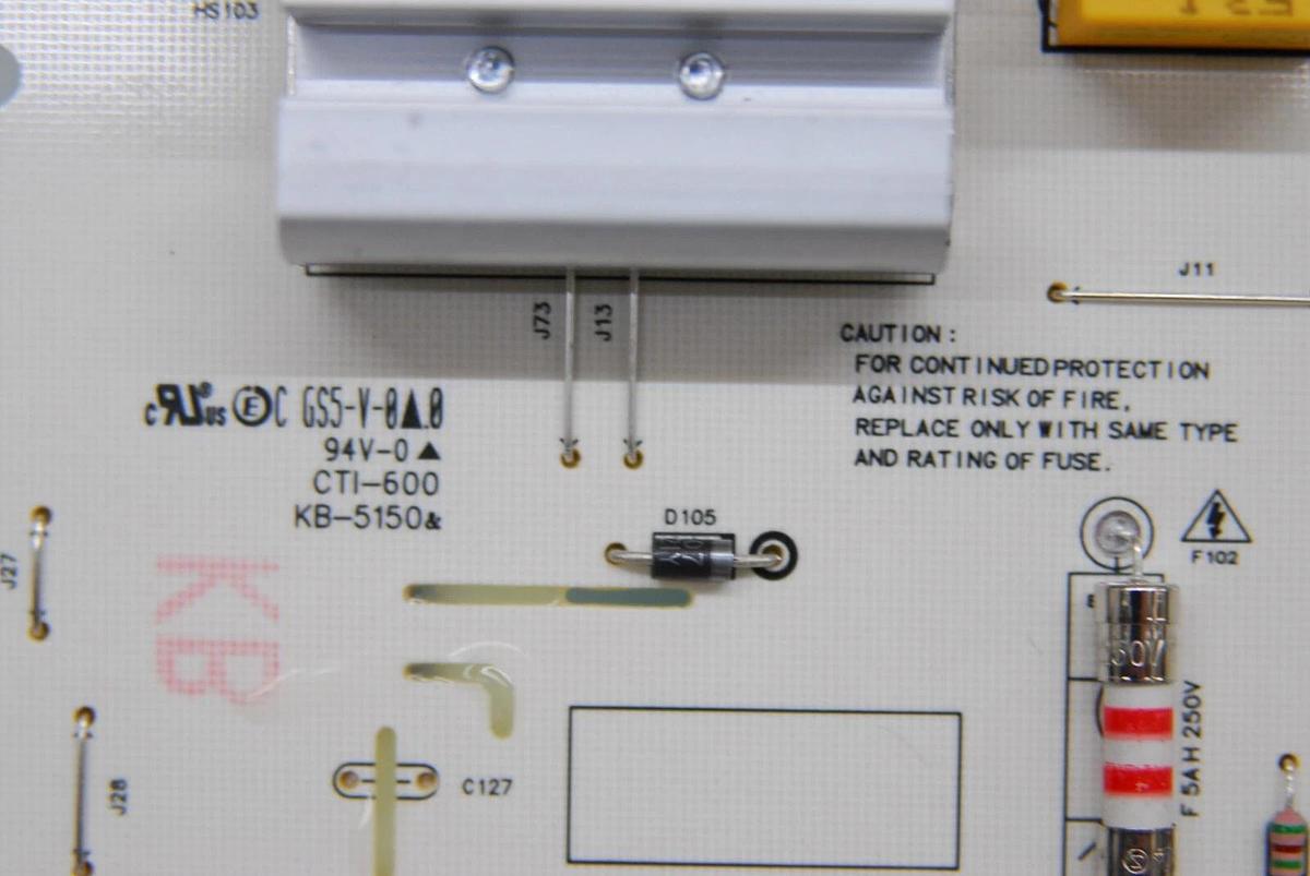 Used LG Power Supply Board LGP86NT-21U1, EAY65895562