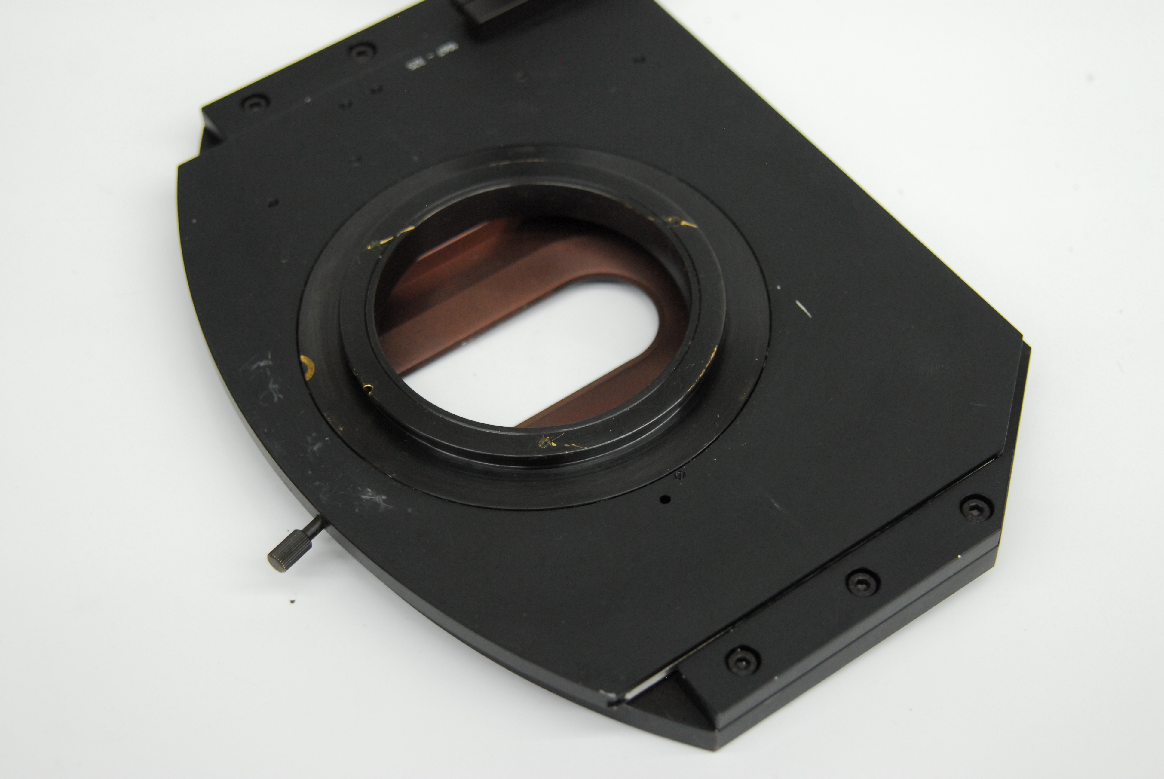 Used Zeiss 1067-325 Right Hand Rotating XY Microscope Stage 75mmx50mm/240°