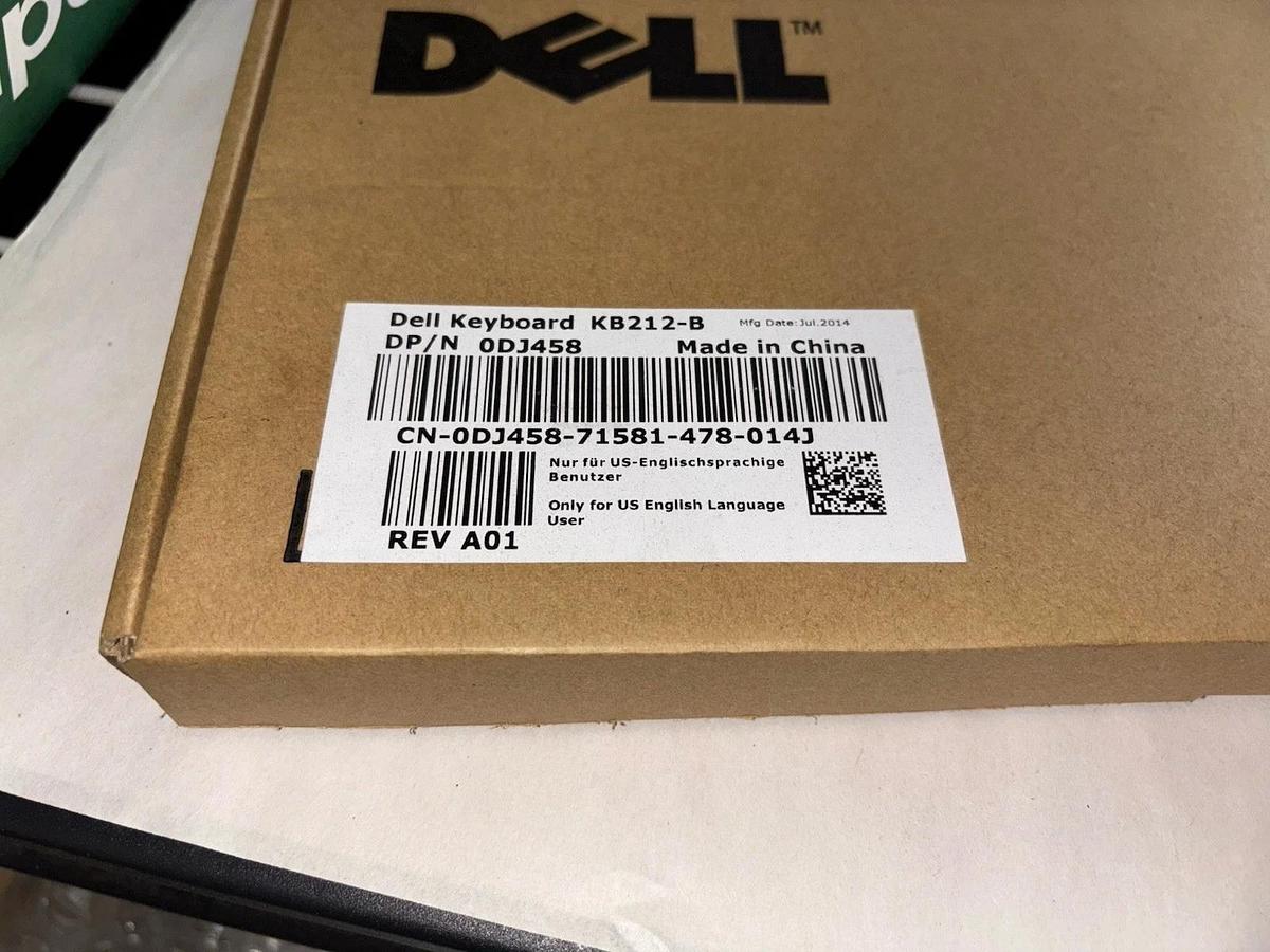 Used Dell 0DJ458 KB212-B Keyboard