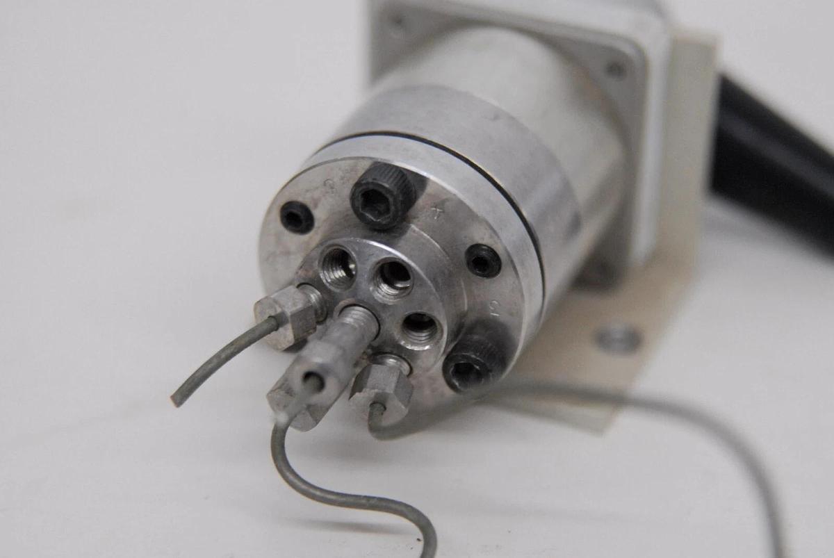 Used Rheodyne 7060 7-Port 6-Position Selection Valve W/ Mount