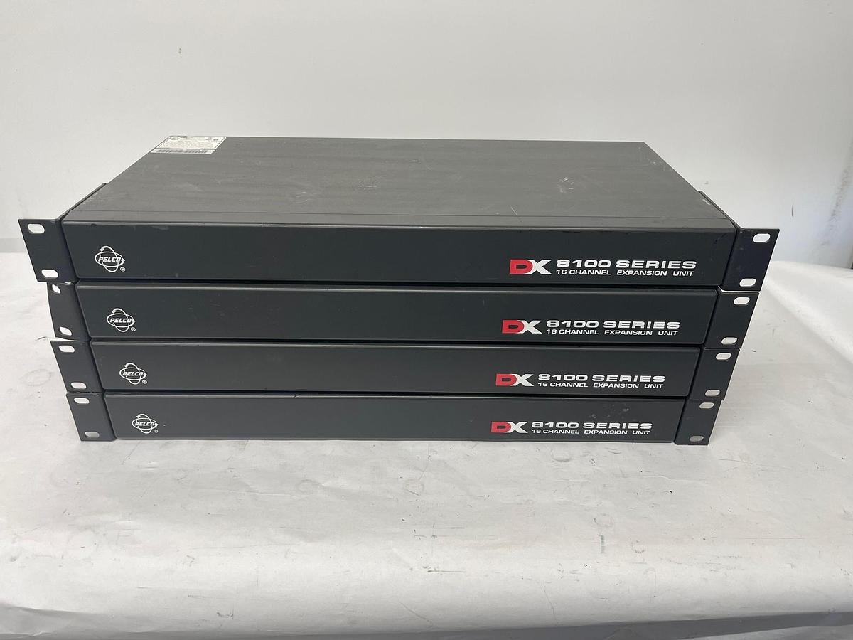 Used Pelco DX8100-EXP 16 Channel Expansion Unit - Lot of 4