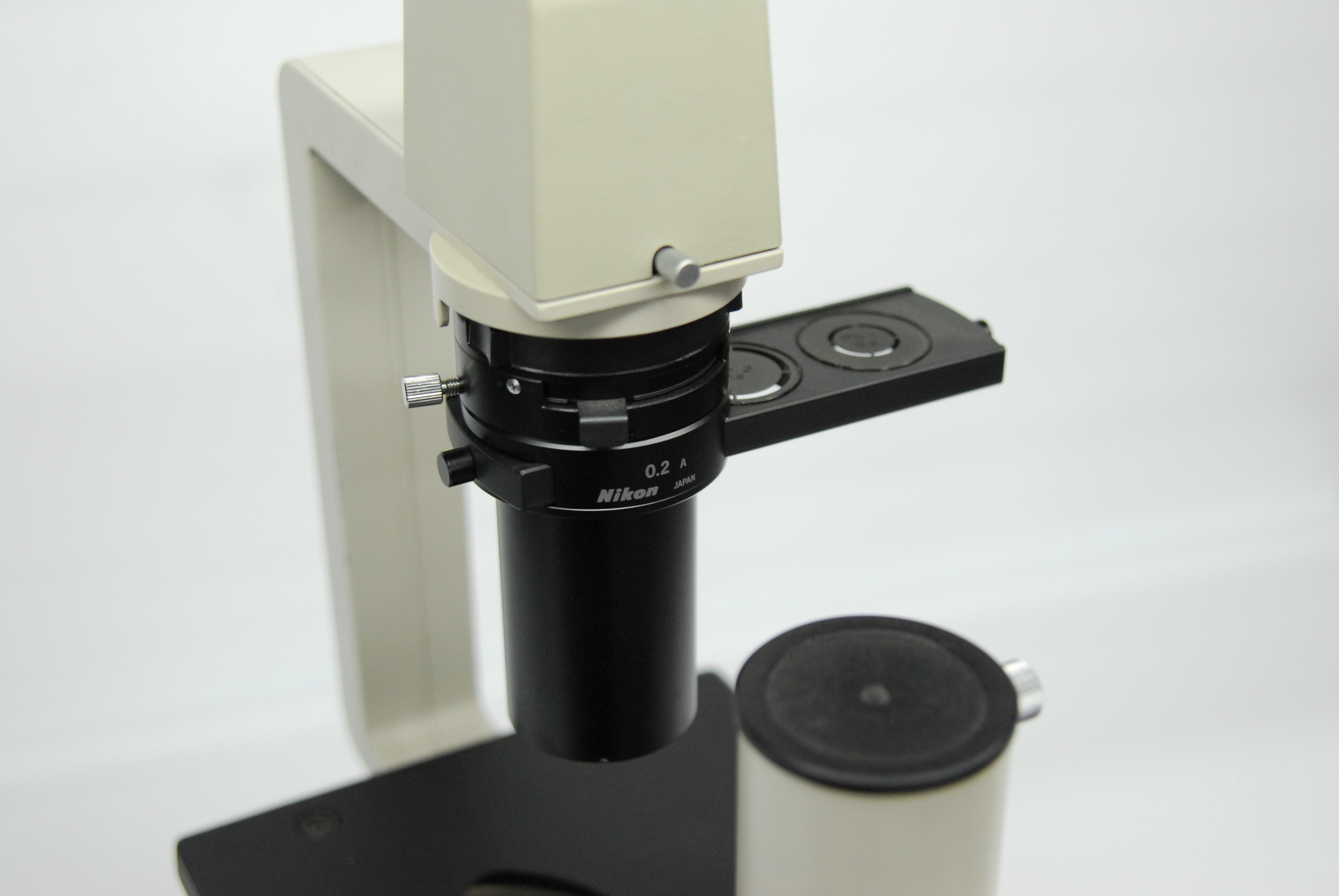 Used Nikon TMS-F Inverted Trinocular Microscope w/ Ph1 Ph2 4x 10x 40x Objectives