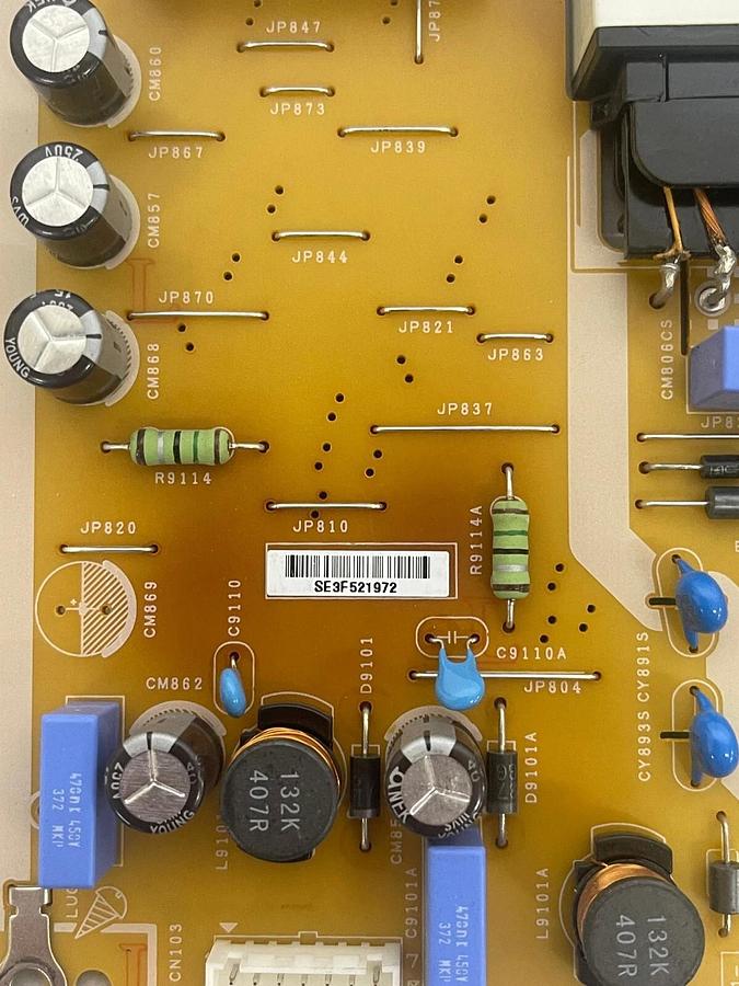 Used Sharp PSLF171301M 0500-0614-0460 Power Supply for LC-55LE643U LC-55LE653U