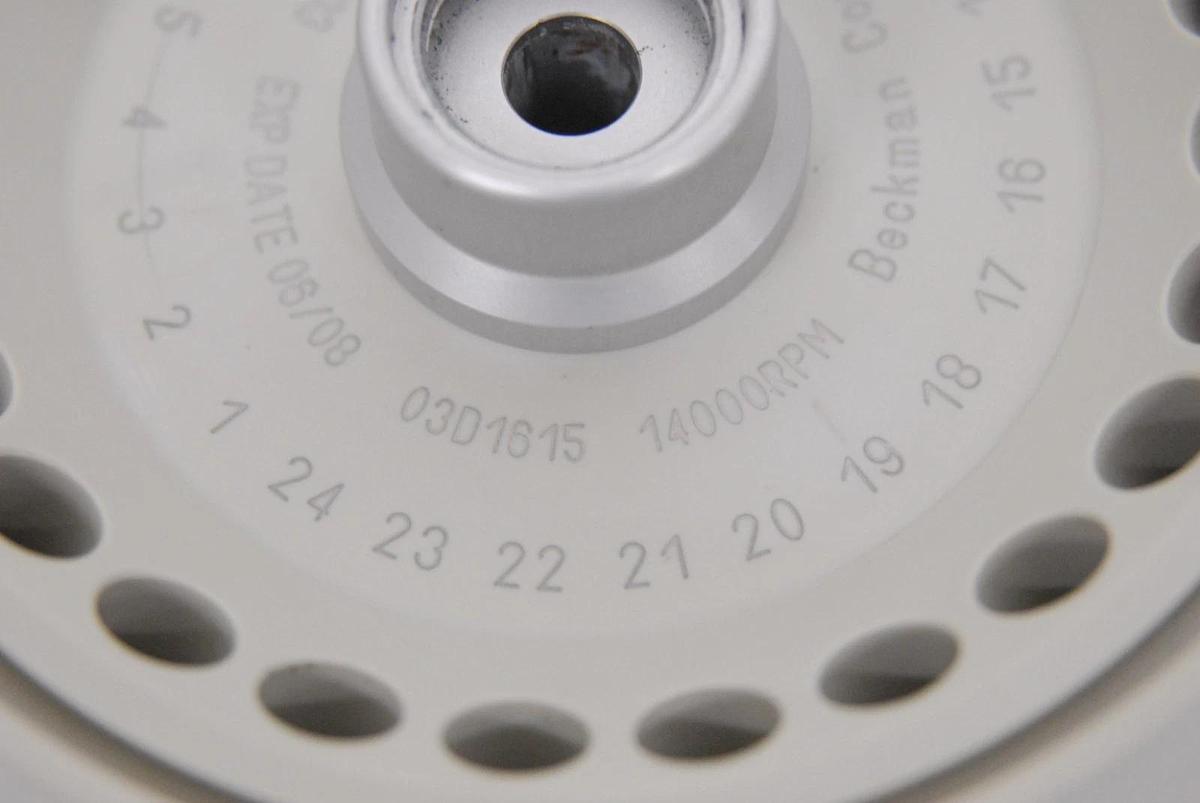 Used Beckman Coulter FA241.5P 24-Place Fixed Angle High-Impact Thermoplastic Rotor