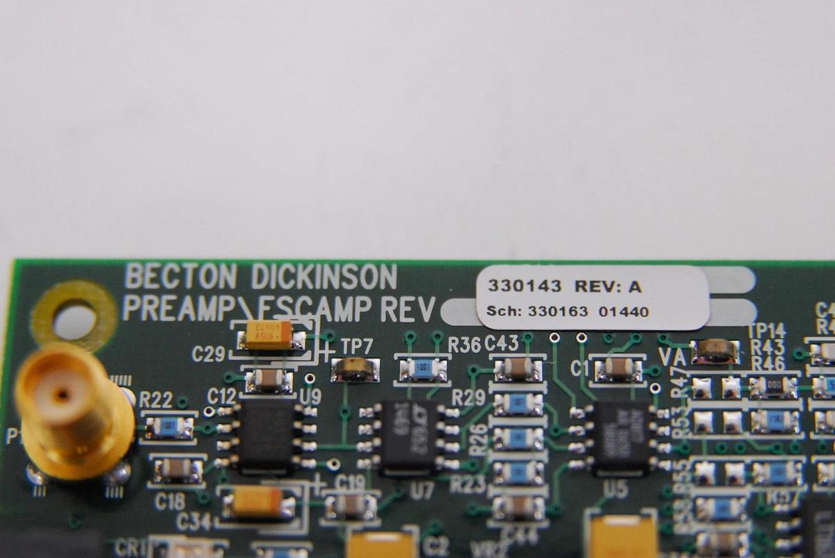 Used Becton-Dickinson 330143 PREAMP/FSCAMP Board - BD FACSAria