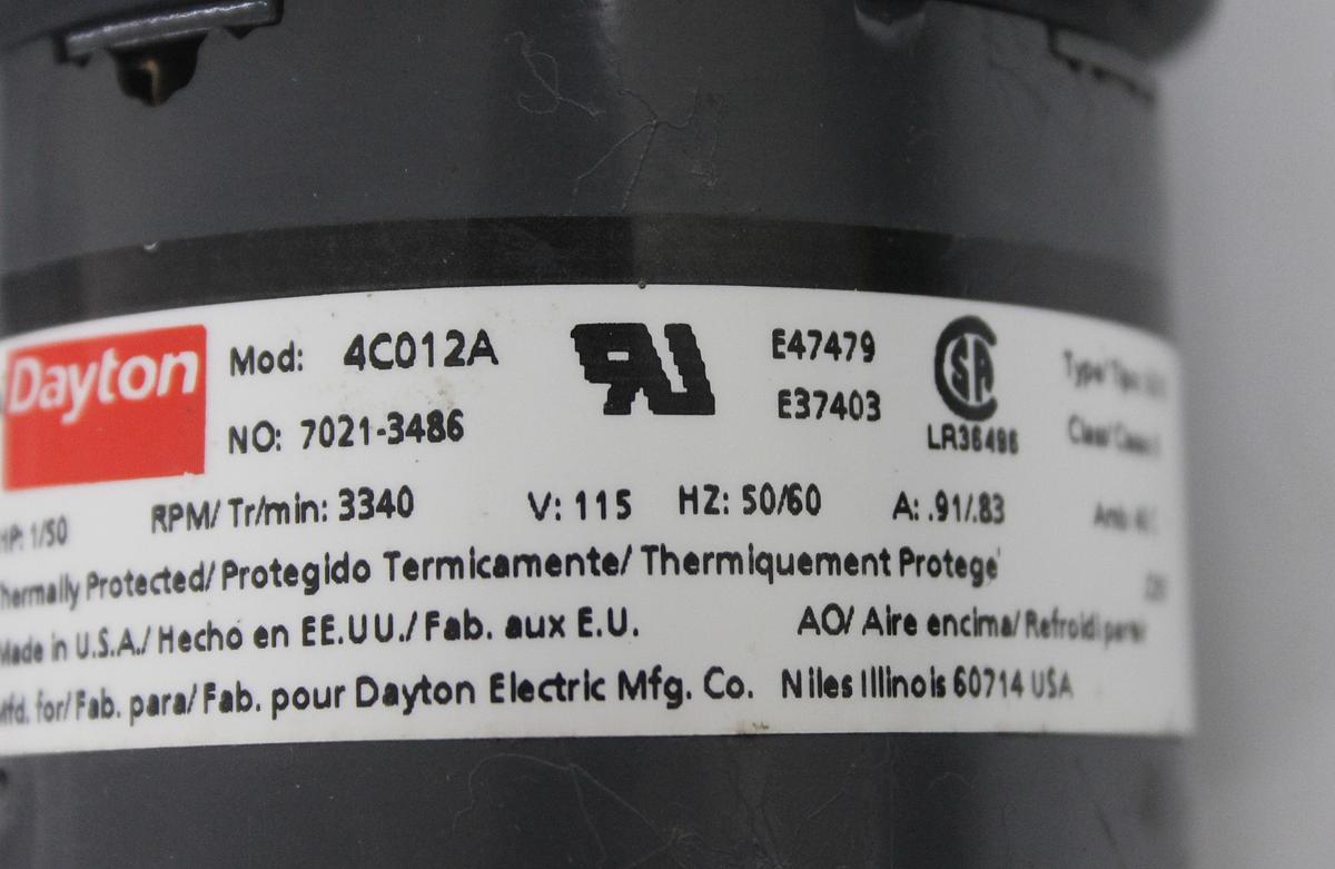 Used Dayton 4C012A Blower Fan