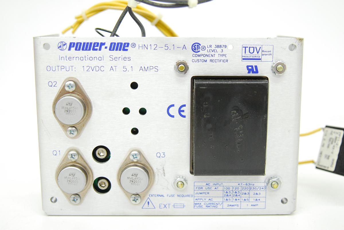Used Power-One HN12-5.1-A 12VDC 5.1A Power Supply