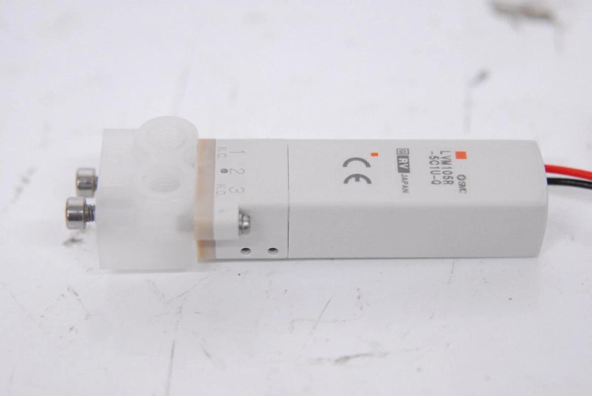 Used SMC LVM105R-5C1U-6-Q 3-Port Direct-Acting Base-Mounted Chemical Solenoid Valve