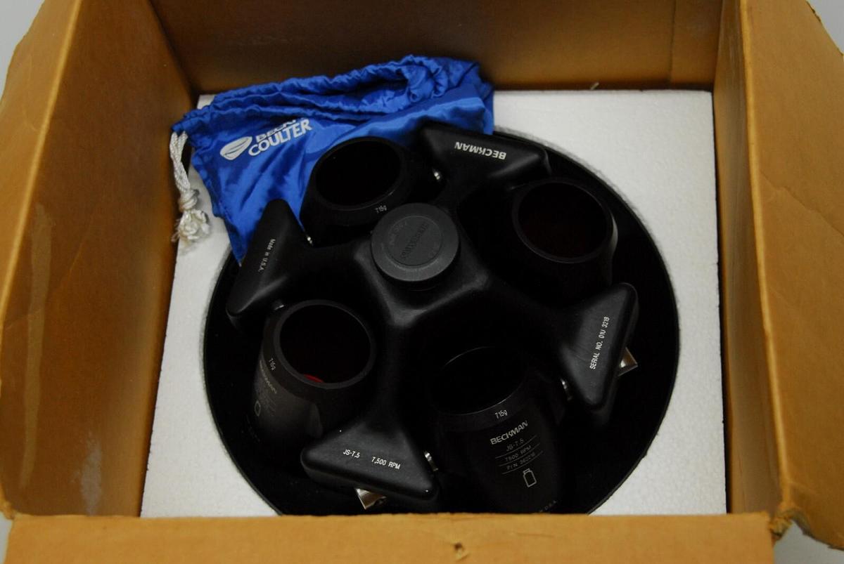 Beckman JS-7.5 Swing Bucket Rotor 7500RPM W/ 715g 362216 Buckets