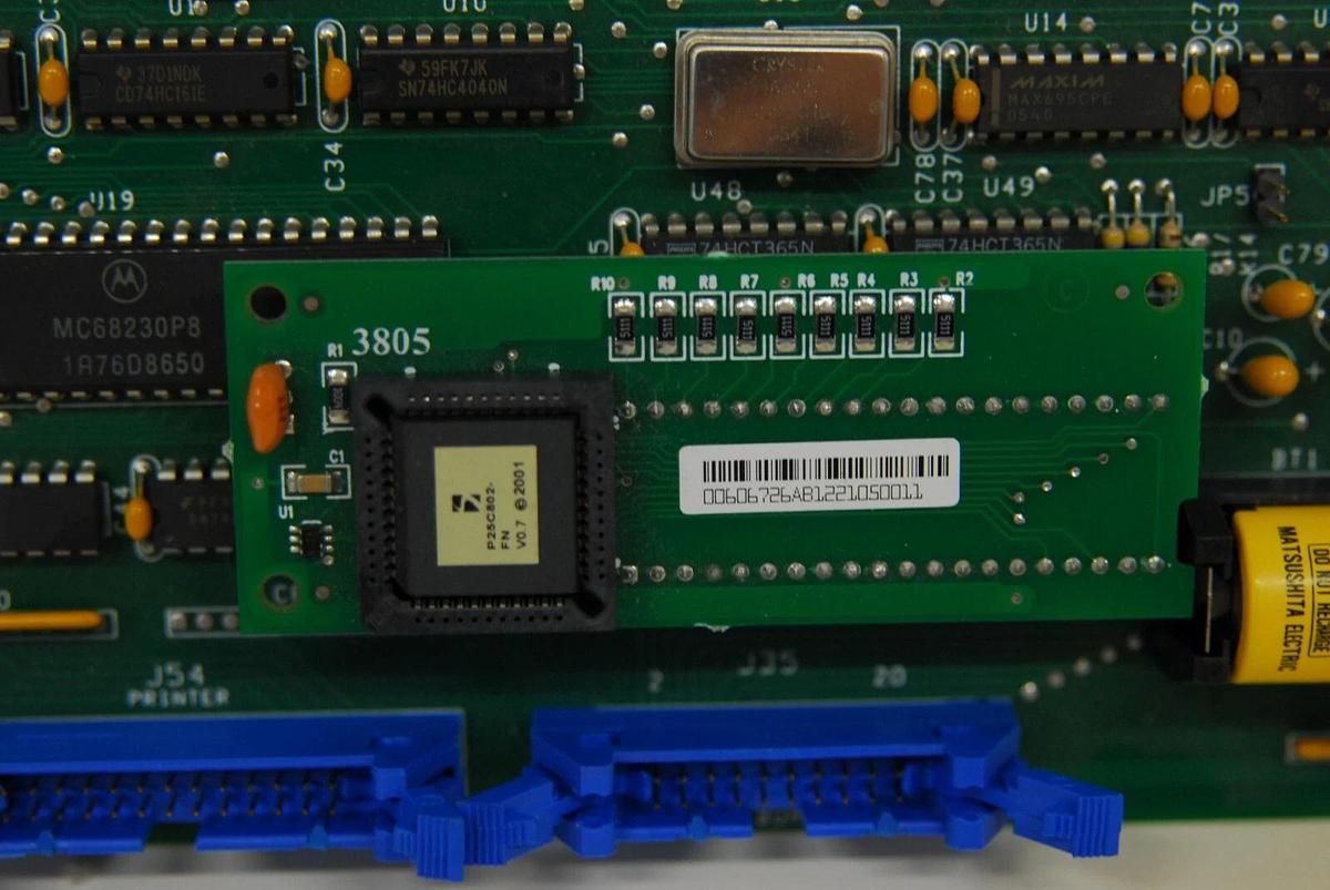 Used Beckman 00500956 Motherboard W/ Attached Board 606725 (Beckman LS6500)