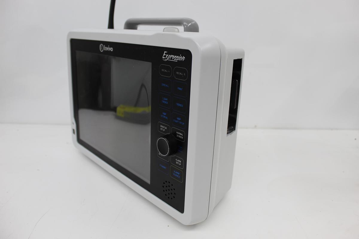 Used Invivo Expression 865214 MRI Patient Monitor w/ Power Supply