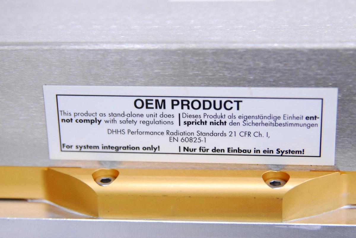 Used Coherent SAPPHIRE 488-100 488nm Laser W/ 1092551 CPU BD/Power Supply/Head Cable