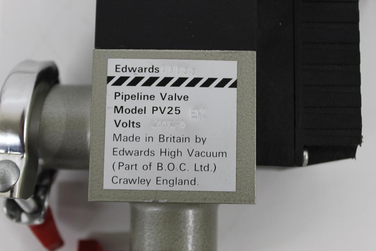 Used Edwards PV25EK Solenoid Vacuum Pipeline Isolation Valve NW25 KF25