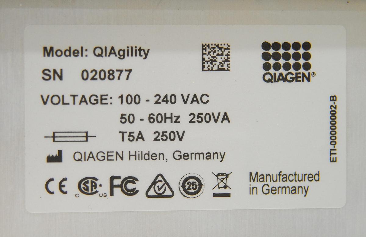 Used QIAGEN QIAgility Automated PCR Prep Liquid Handling System Workstation 