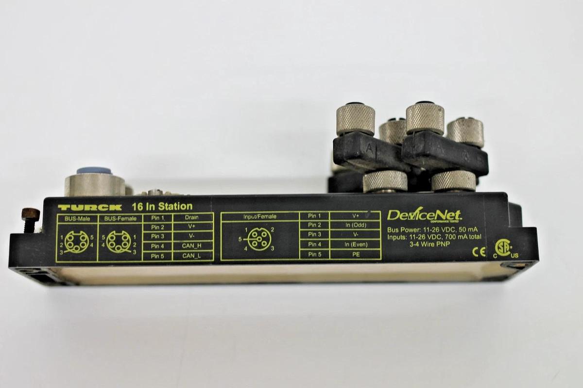 Used Turck FDNL-S1600H-T Bus Stop Devicenet I/O Module 5.003