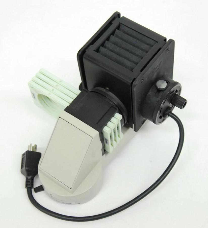 Used Nikon Diaphot Lamp Housing Arm W/ Lamp, Filter Holders