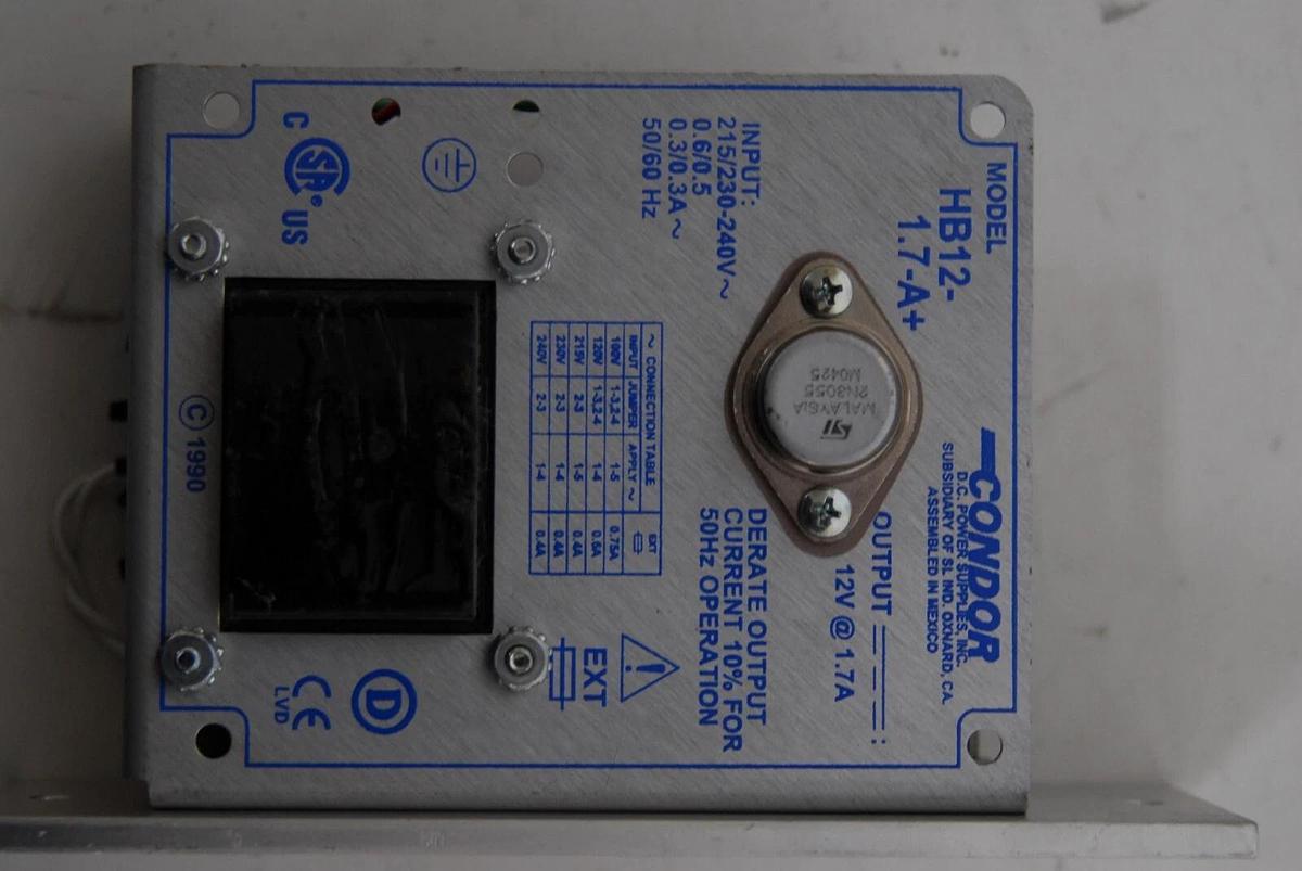 Used Condor HB12-1.7-A+ Power Supply