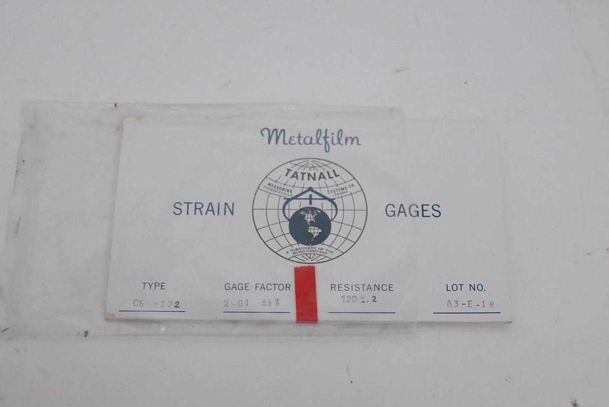 Used Budd Tatnall Metalfilm Strain Gages - READ DESCRIPTION - Lot of 7