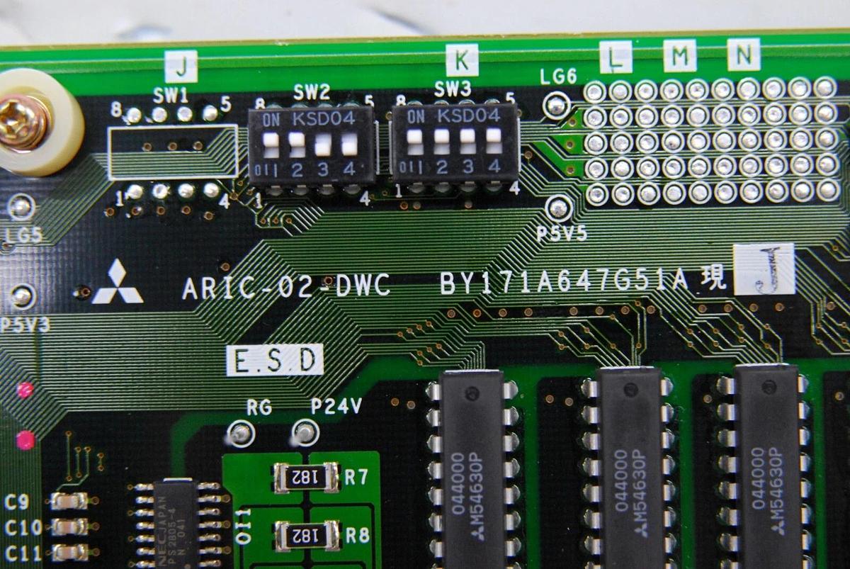 Used Mitsubishi ARIC-02-DWC BY171A647G51A Circuit Board (RA-90 Wire EDM)