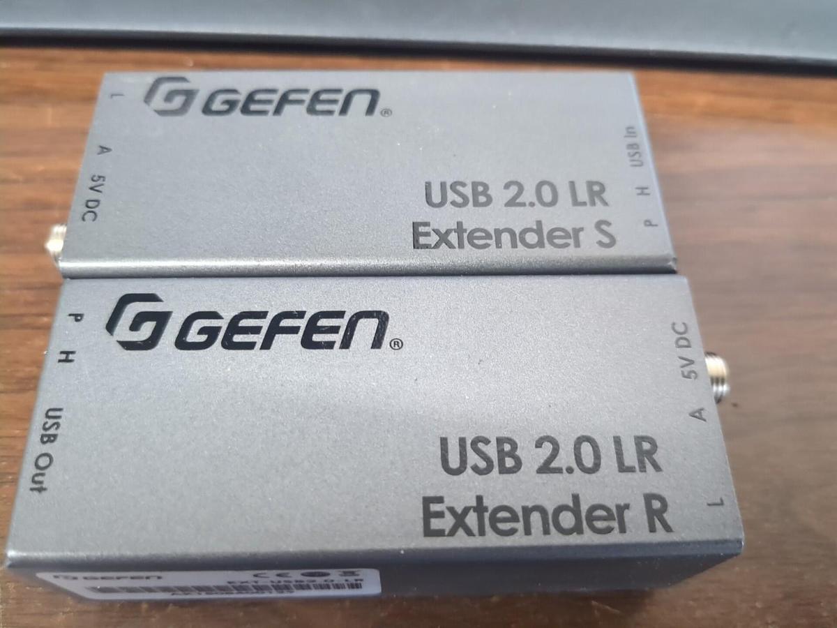 Used Gefen EXT-USB2.0-LR USB Extenders – No Power Adapters Send and Receive Units