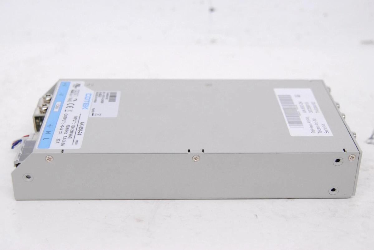 Used Cotek AK-650-24 Tecan 30059919 Power Supply 24V 27A (OrthoVision Analyzer)