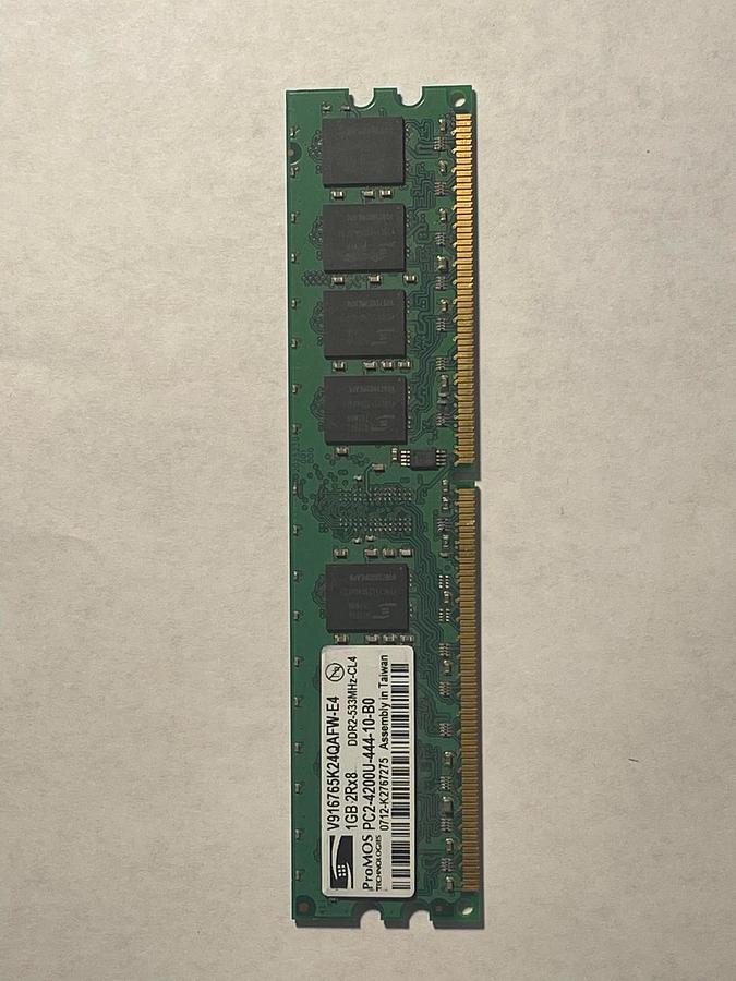 Used ProMOS V916765K24QAFW-E4 1GB 240-pin 533MHZ CL4