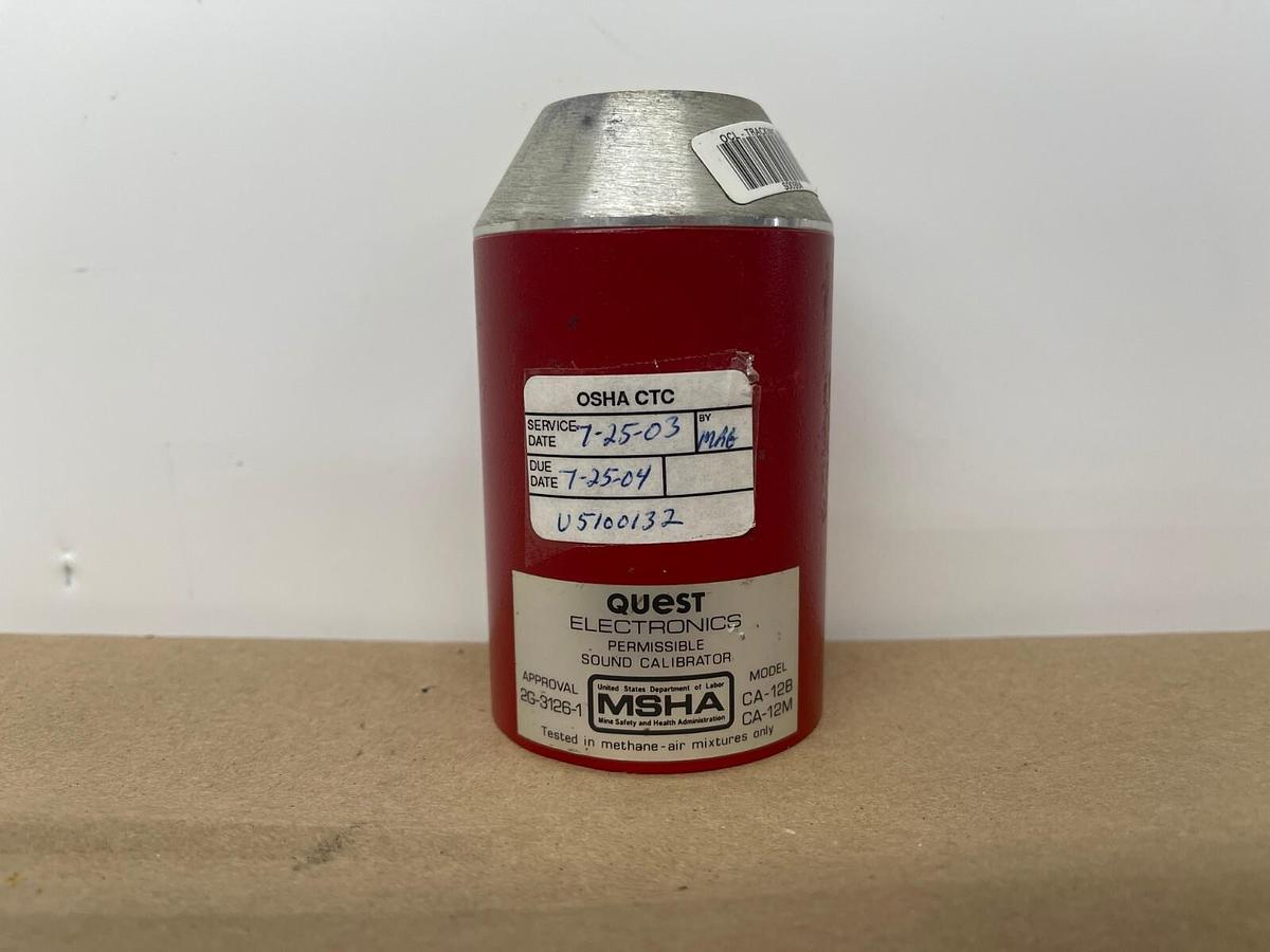 Used Quest CA-12B Permissible Sound Calibrator